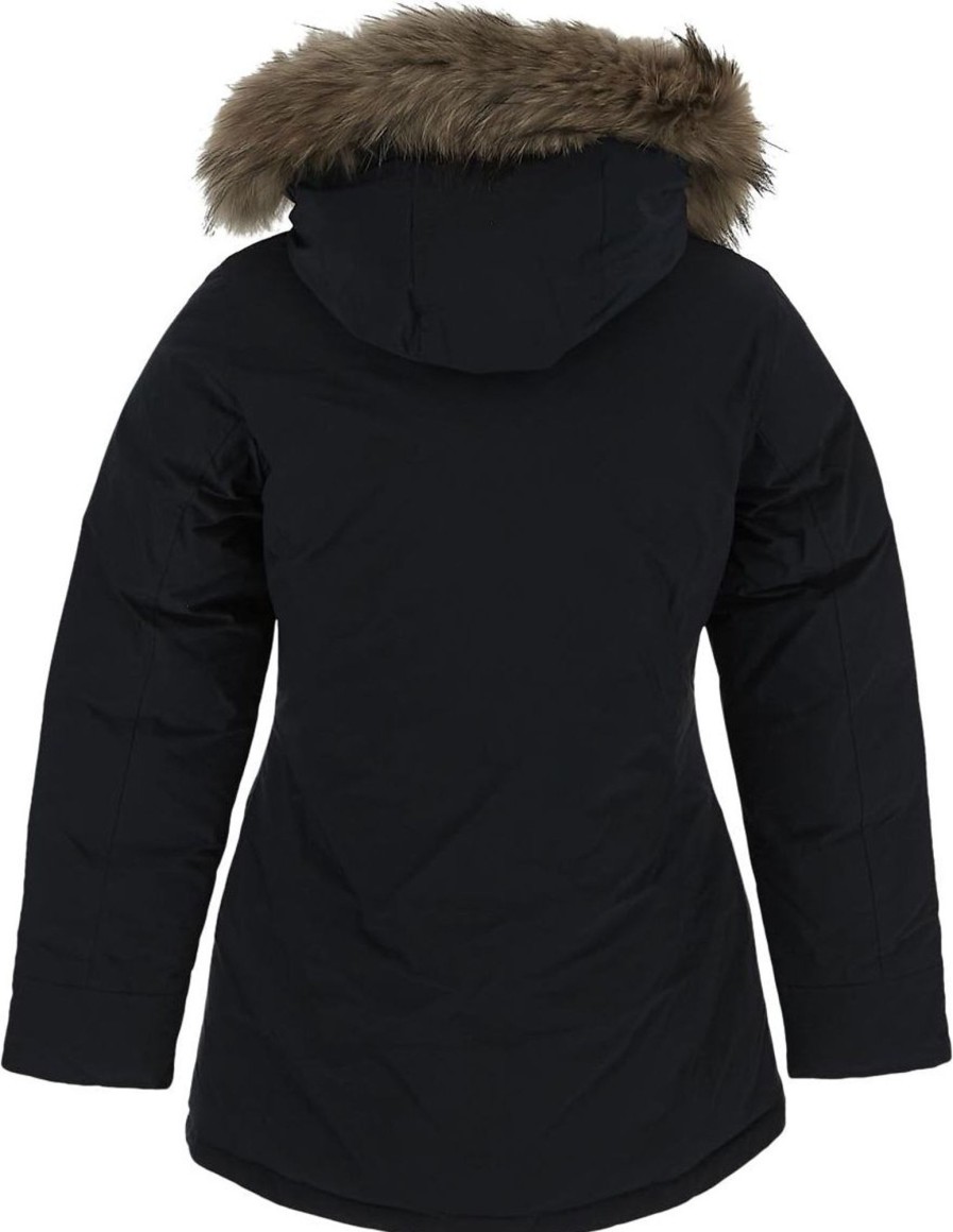 Kids Woolrich Jassen | Woolrich Luxury Arctic Raccoon Parka Zwart