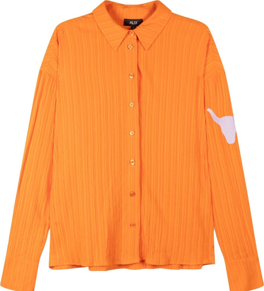 Dames ALIX | Alix Oversized Blouse Oranje