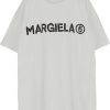 Kids MM6 Maison Margiela T-Shirts | Mm6 Maison Margiela Cotton Logo T-Shirt Wit