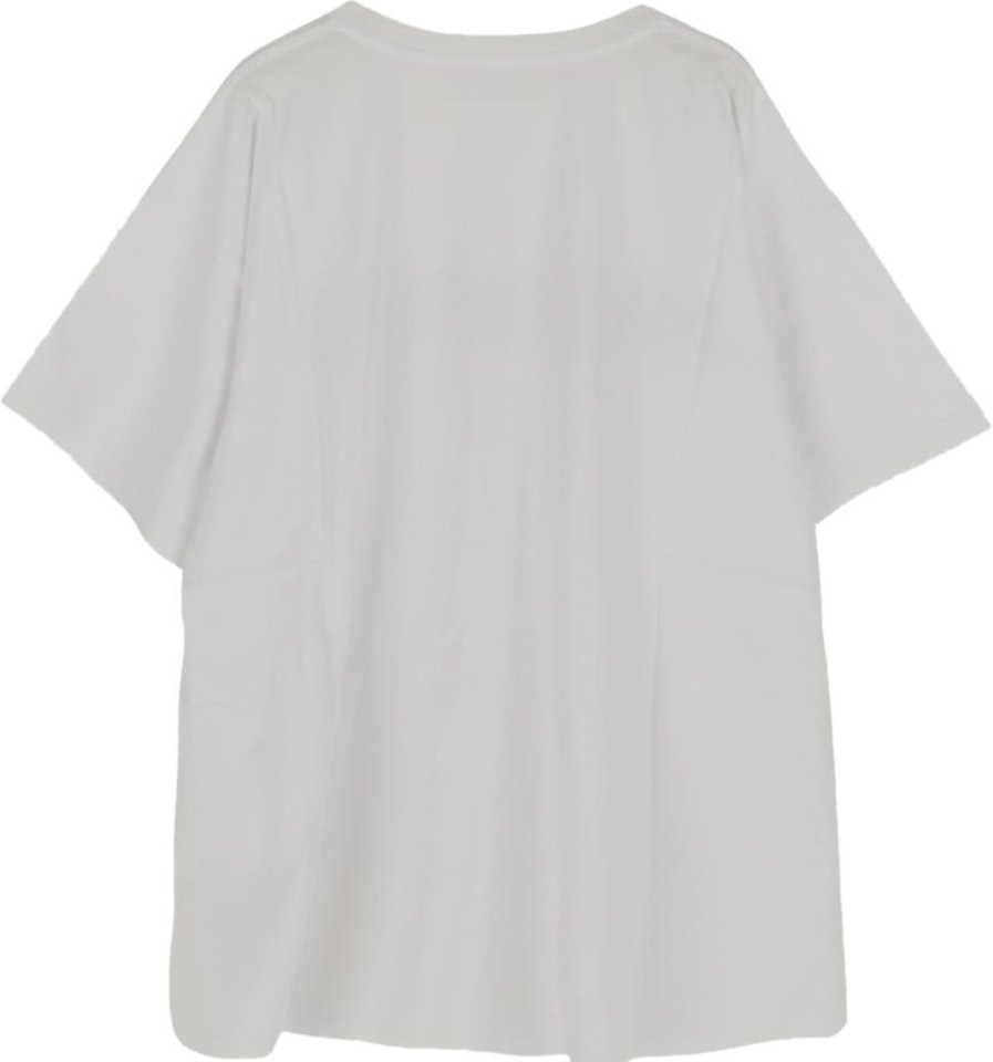 Kids MM6 Maison Margiela T-Shirts | Mm6 Maison Margiela Cotton Logo T-Shirt Wit