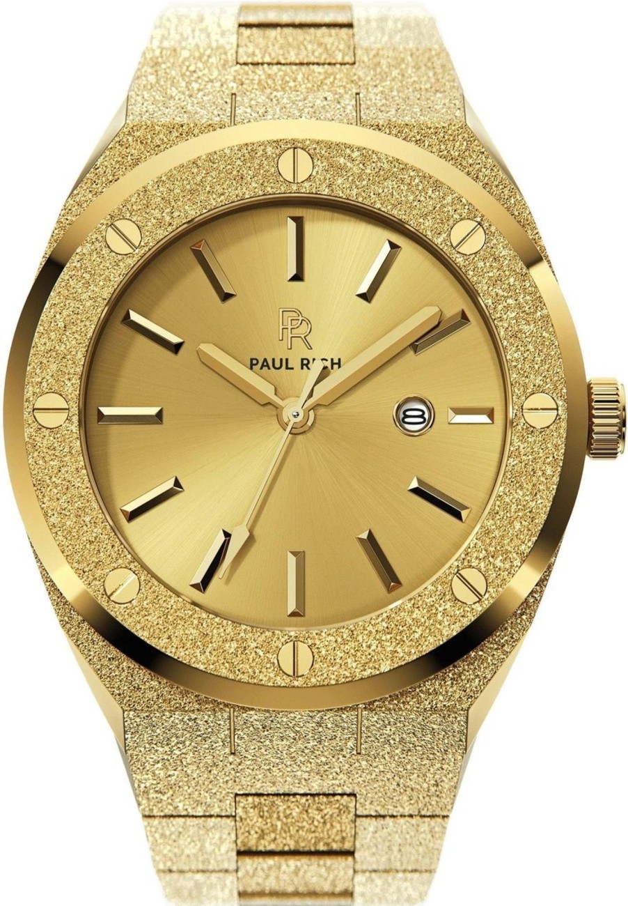 Heren Paul Rich | Paul Rich Frosted Signature Fsig06 Midas Touch Horloge Goud