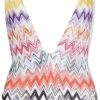 Dames Missoni | Missoni Missoni One-Piece Swimsuit Wit