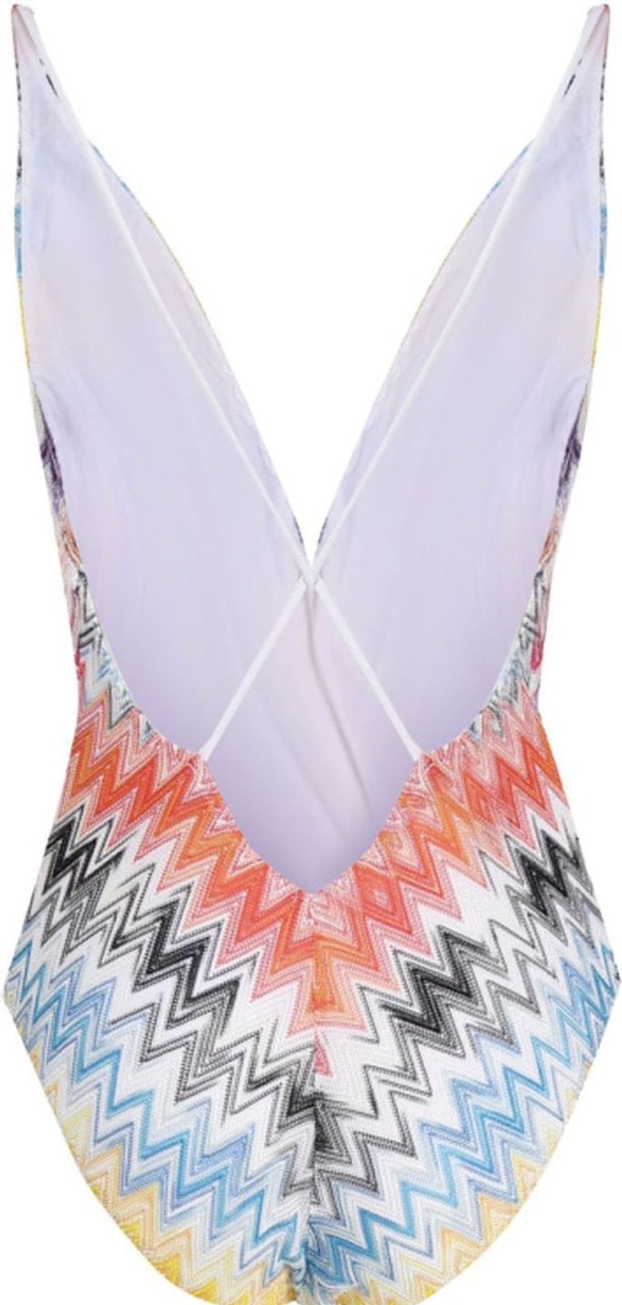 Dames Missoni | Missoni Missoni One-Piece Swimsuit Wit