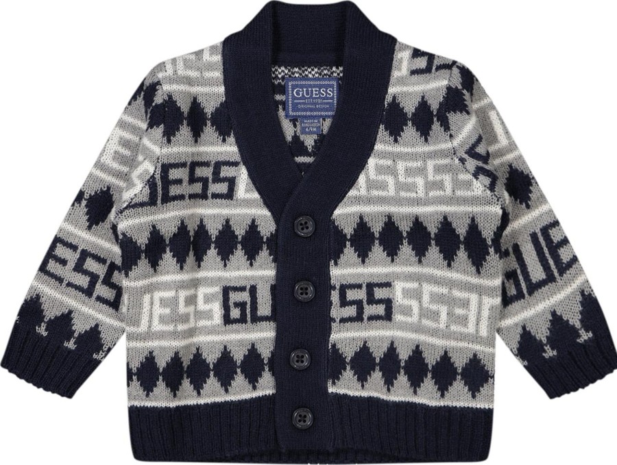 Kids Guess Vesten | Guess Guess Baby Jongens Vesten Grijs Grijs