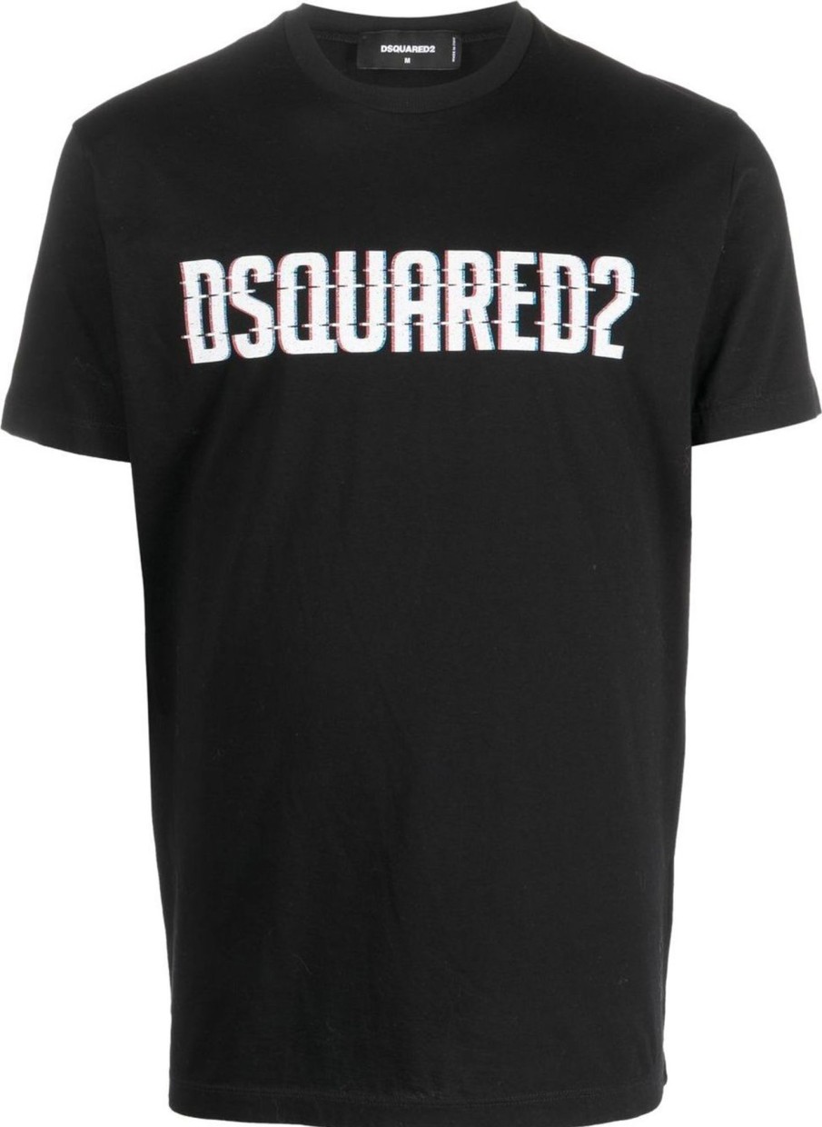 Heren Dsquared2 | Dsquared2 T-Shirts And Polos Black Zwart