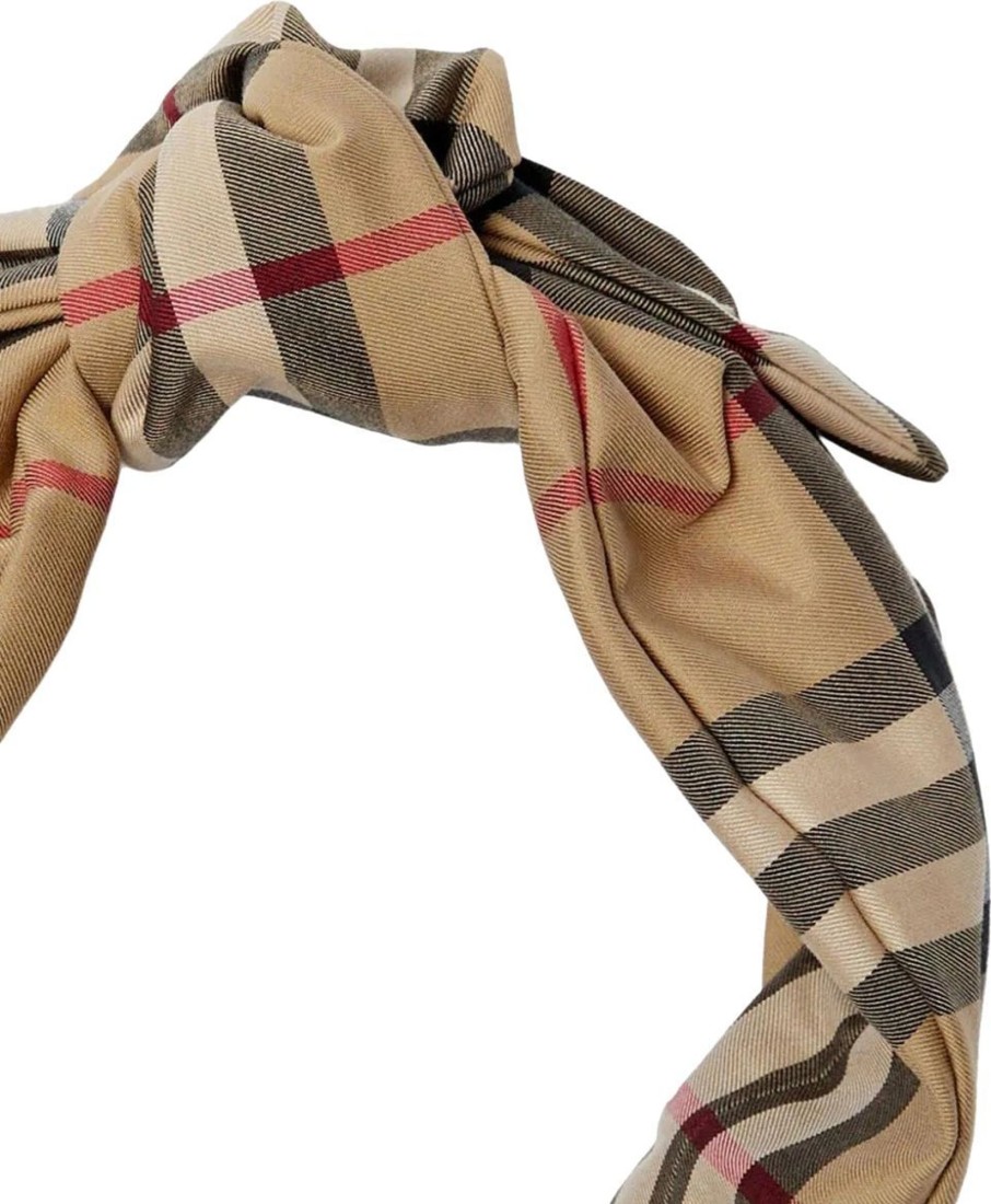 Kids Burberry Accessoires | Burberry Soft Knot Headband Divers Divers