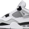 Dames Nike | Nike Air Jordan 4 Military Black (Gs) Wit