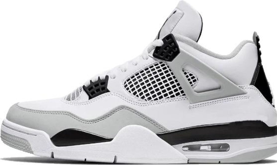 Dames Nike | Nike Air Jordan 4 Military Black (Gs) Wit