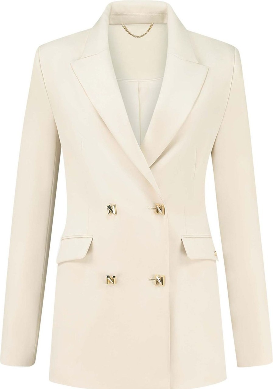 Dames Nikkie | Nikkie Famke Blazer Cream Beige