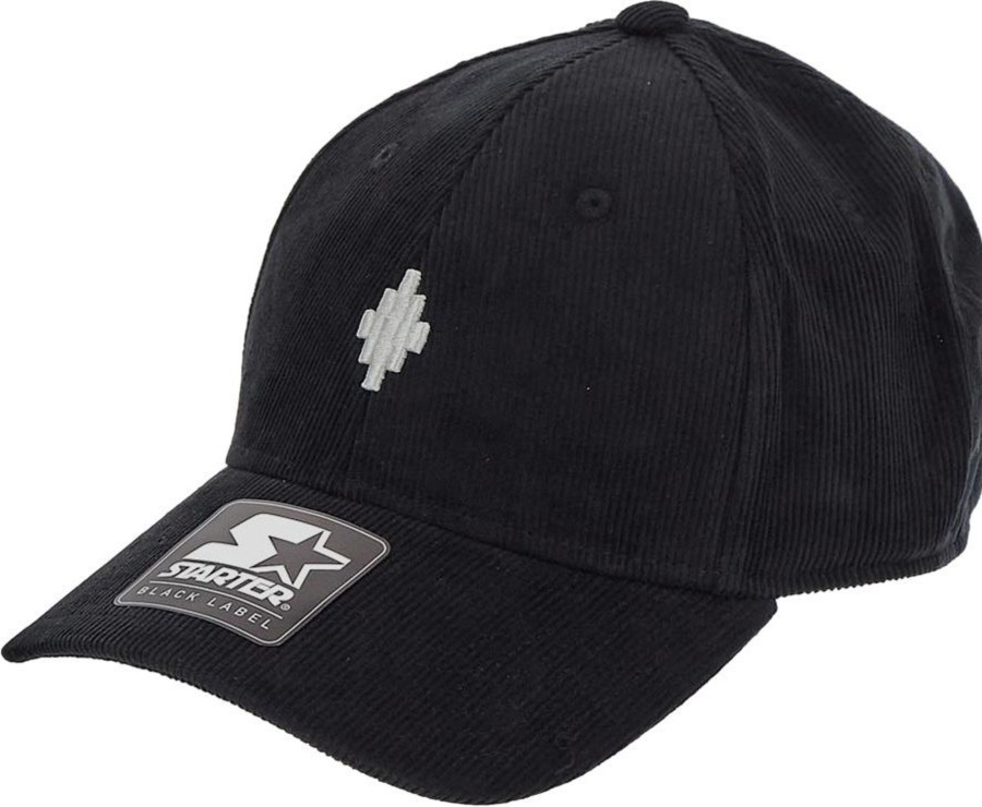 Kids Marcelo Burlon Accessoires | Marcelo Burlon Cross Cordury Baseball Cap Zwart