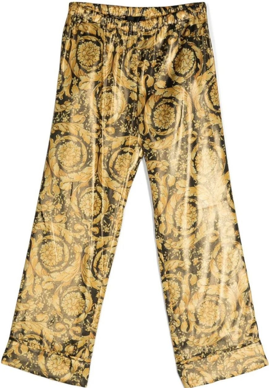 Kids Versace Broeken | Versace Informal Pant Black Zwart