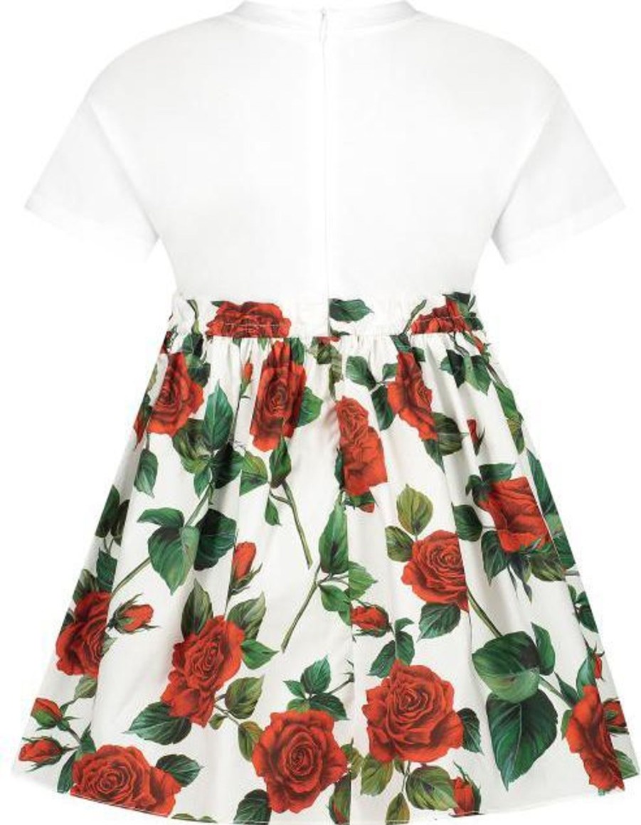 Kids Dolce & Gabbana Jurken | Dolce & Gabbana Short Sleeves Dress Rood