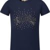 Kids Michael Kors Tops | Michael Kors Michael Kors Kinder Meisjes T-Shirt Navy Blauw