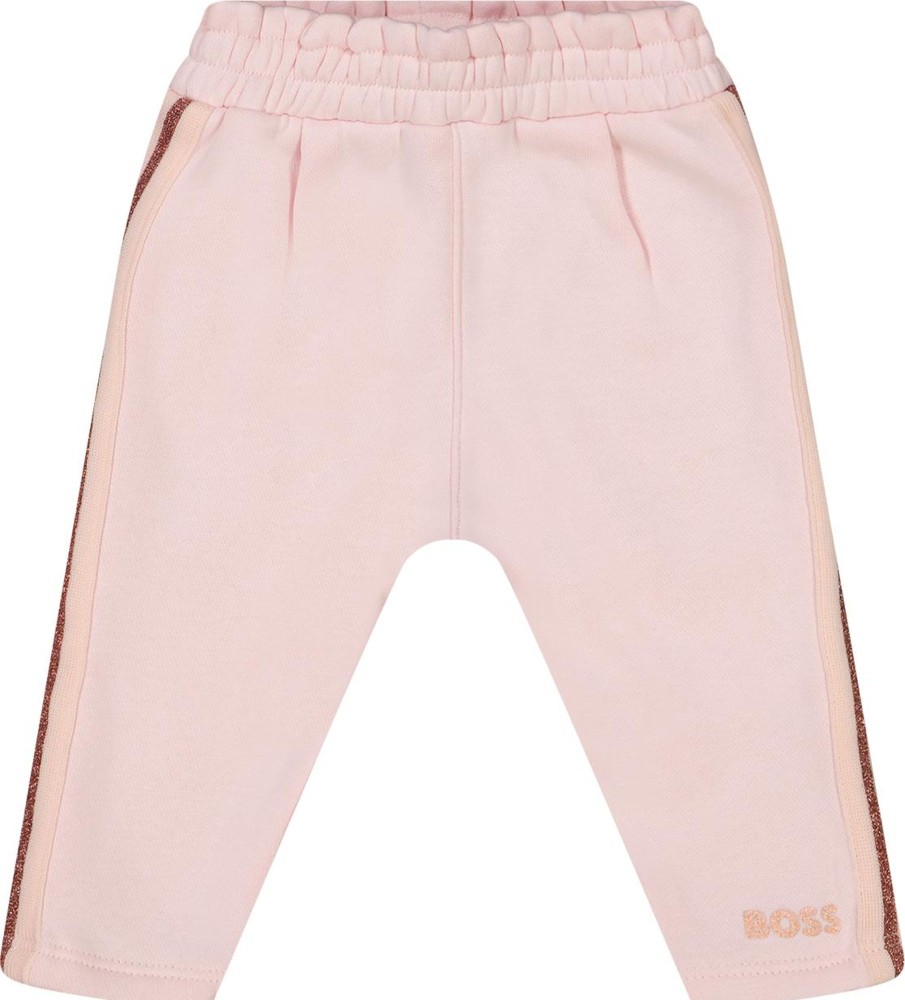 Kids Hugo Boss Broeken | Hugo Boss Boss Baby Meisjes Broek Licht Roze Roze