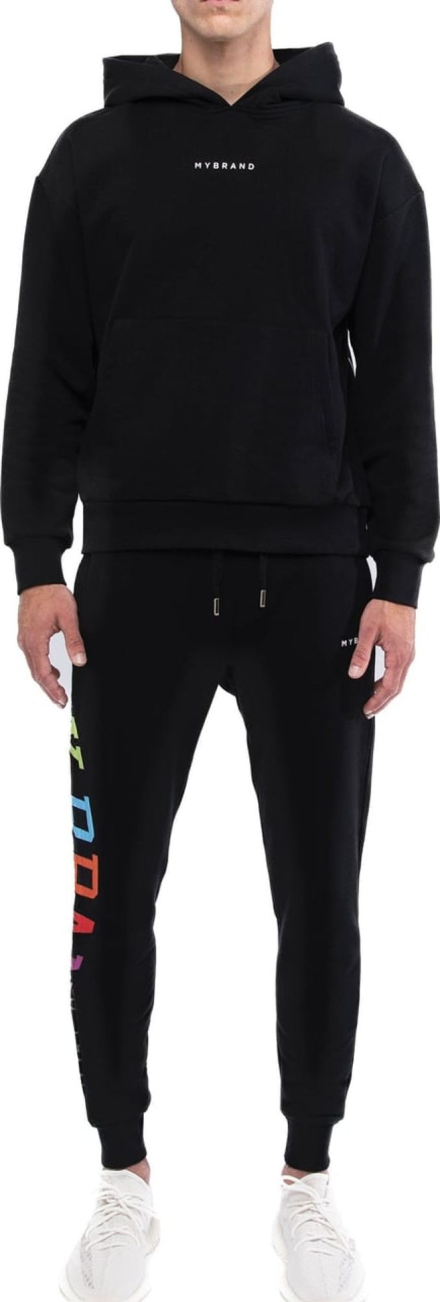 Heren My Brand | My Brand Rainbow Capsule Jogging Suit Zwart