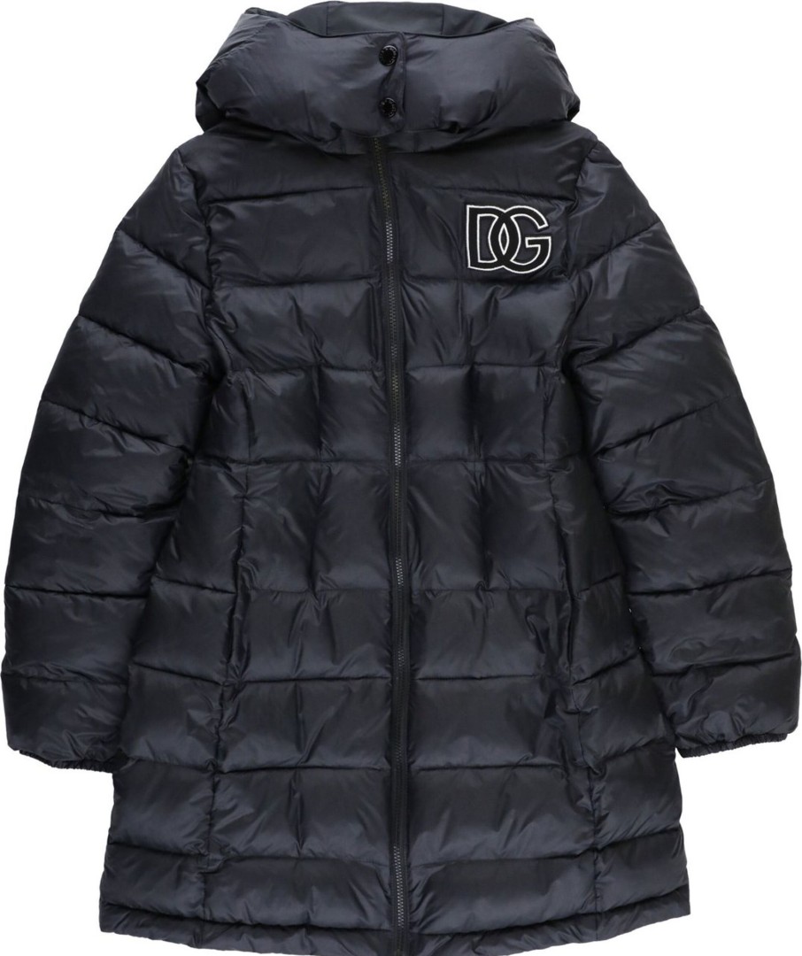 Kids Dolce & Gabbana Jassen | Dolce & Gabbana Coats Black Zwart