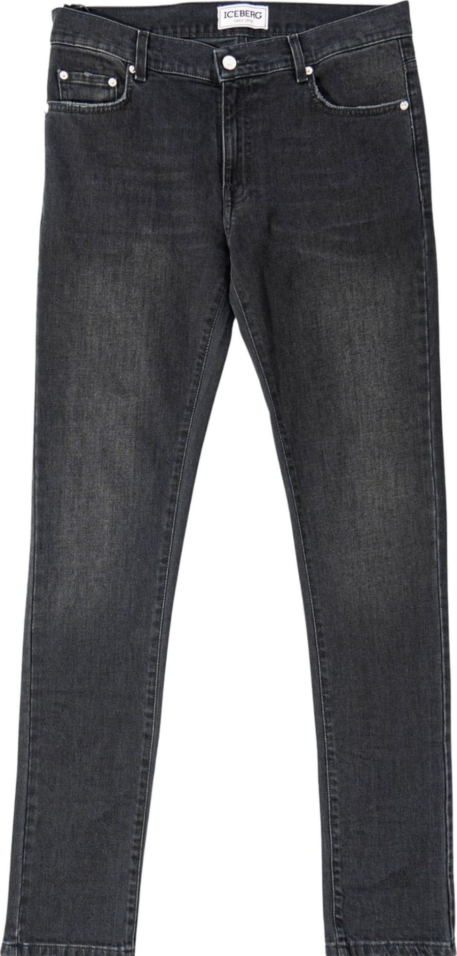 Heren Iceberg | Iceberg 5-Pocket Jeans Zwart