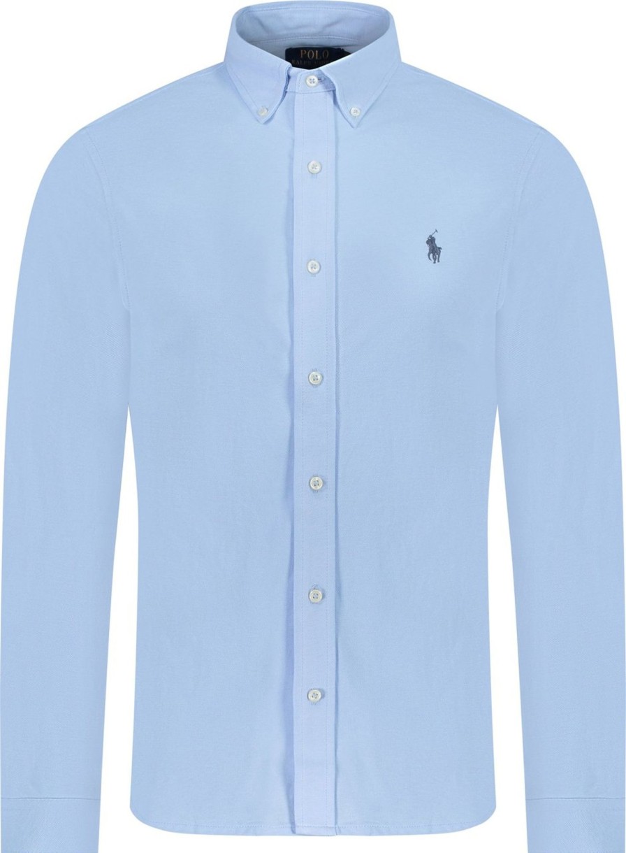 Heren Ralph Lauren | Ralph Lauren Polo Overhemd Blauw Blauw