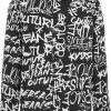 Heren Versace | Versace Graffiti Shirt Zwart