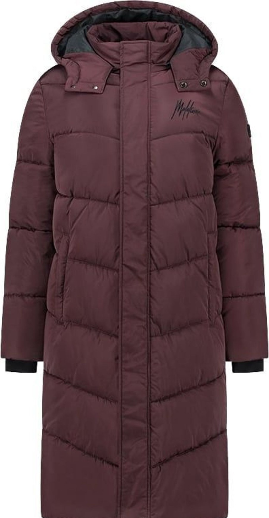 Dames Malelions | Malelions Signature Long Puffer Jacket - Brow Bruin