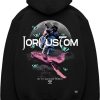 Heren JORCUSTOM | Jorcustom Astro Zipped Hoodie Black Zwart