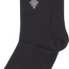 Kids Marcelo Burlon Accessoires | Marcelo Burlon Logo Midhigh Socks Zwart