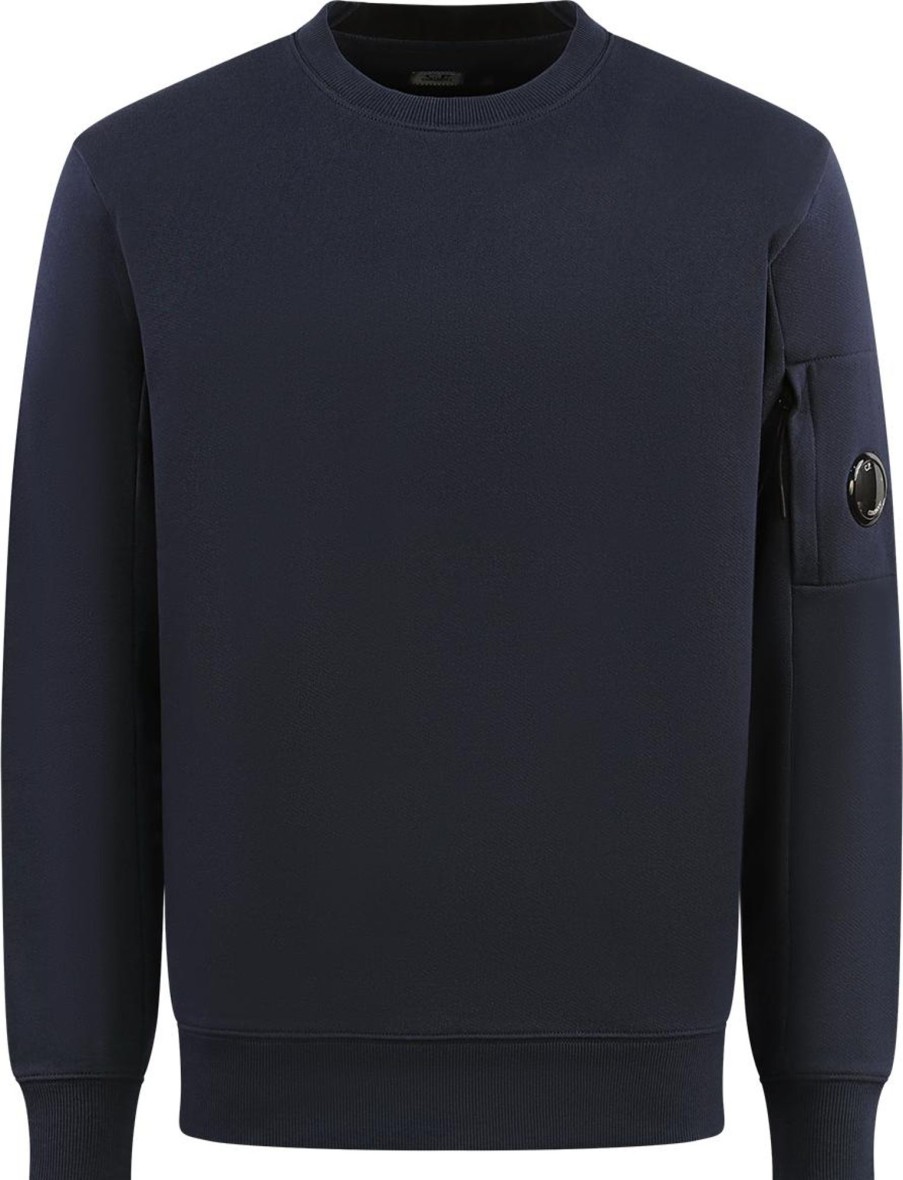 Heren CP Company | Cp Company Sweatshirts - Crew Neck Blauw