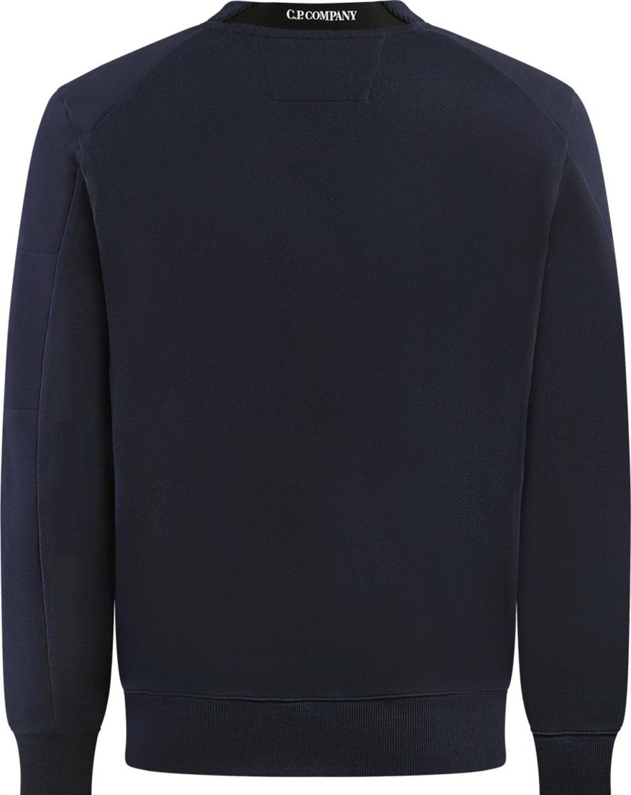 Heren CP Company | Cp Company Sweatshirts - Crew Neck Blauw