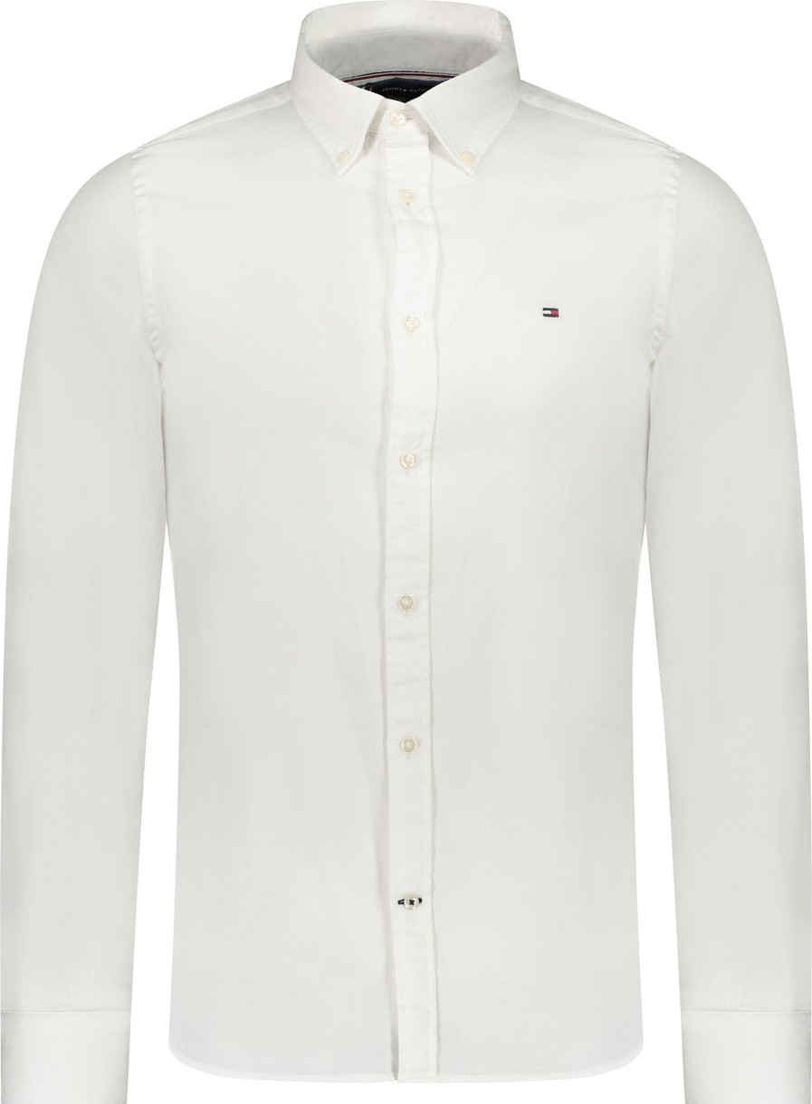 Heren Tommy Hilfiger | Tommy Hilfiger Overhemd Wit Wit