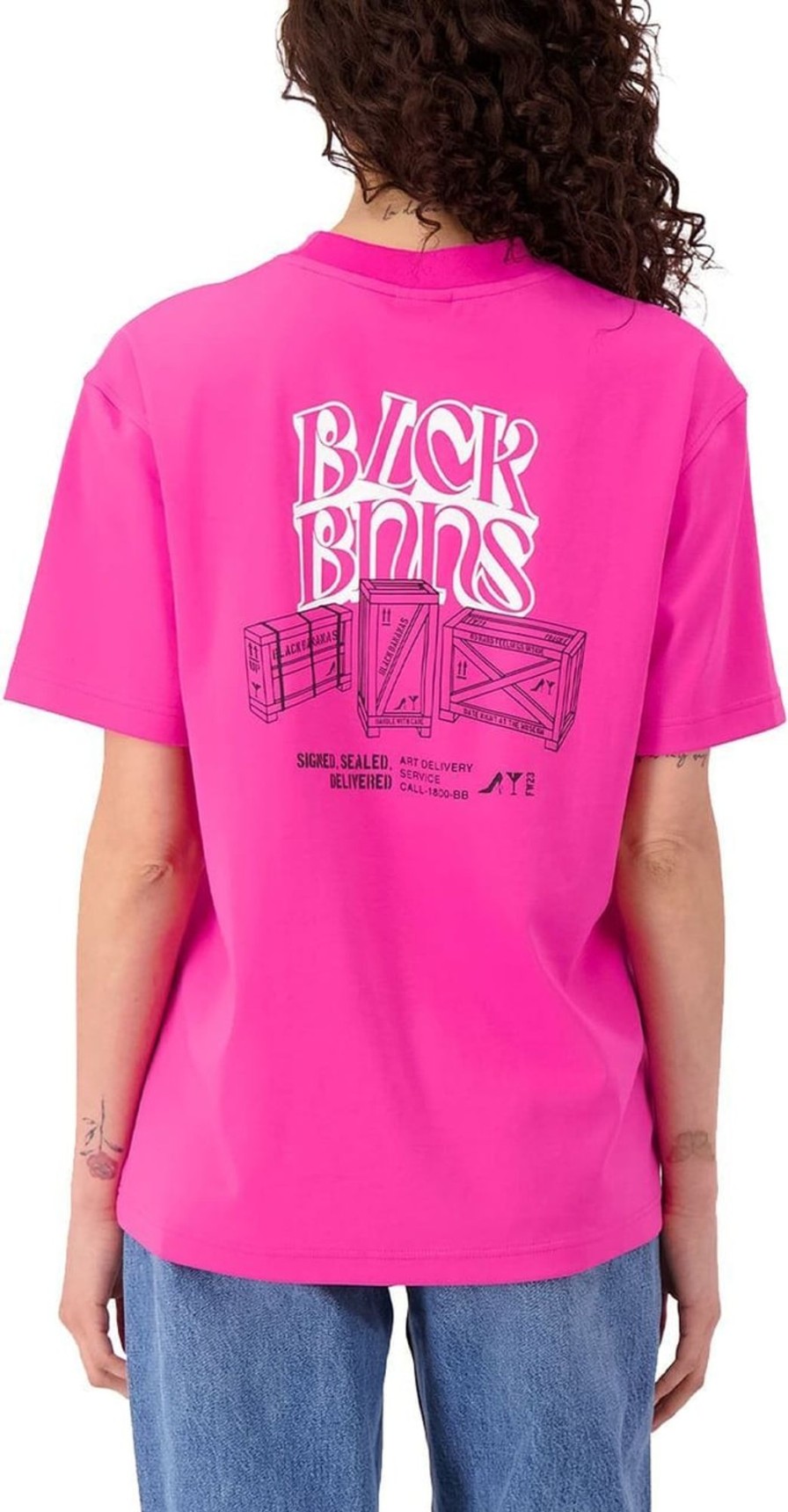 Dames Black Bananas | Black Bananas Logistics Tee Roze