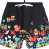 Heren Dsquared2 | Dsquared2 Boxer Midi Swimwear Pixels Zwart