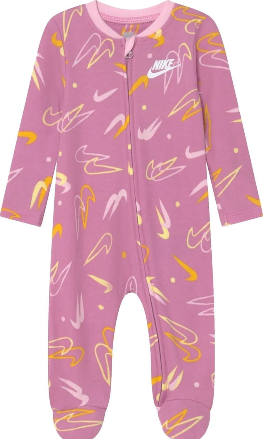 Kids Nike Sets | Nike Tutina Bambina Interlok Footed Coverall 06J994-A0S Roze