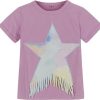 Kids Stella McCartney Tops | Stella Mccartney Cotton T-Shirt Paars