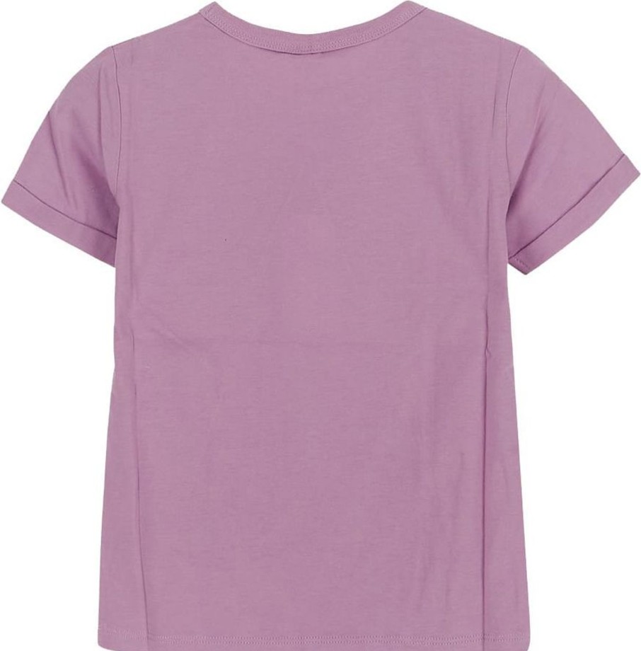 Kids Stella McCartney Tops | Stella Mccartney Cotton T-Shirt Paars