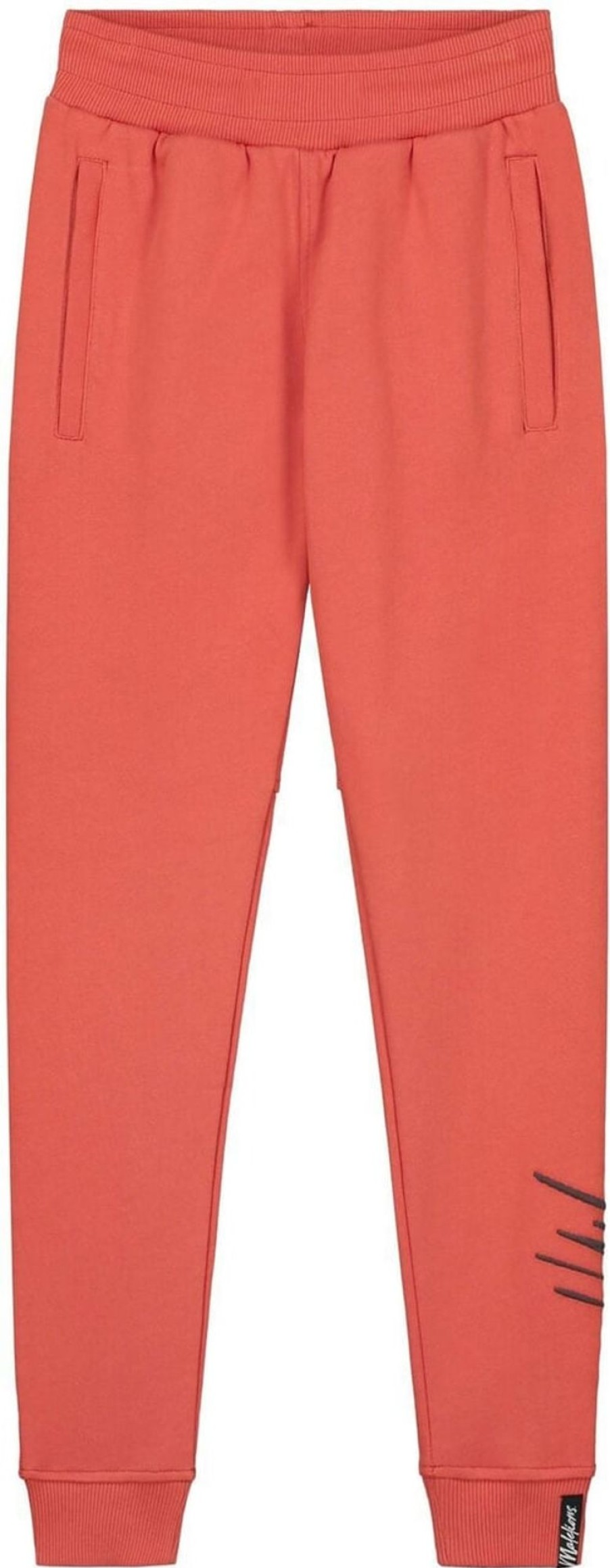 Kids Malelions Broeken | Malelions Split Trackpants - Rust/Iron Grey Oranje