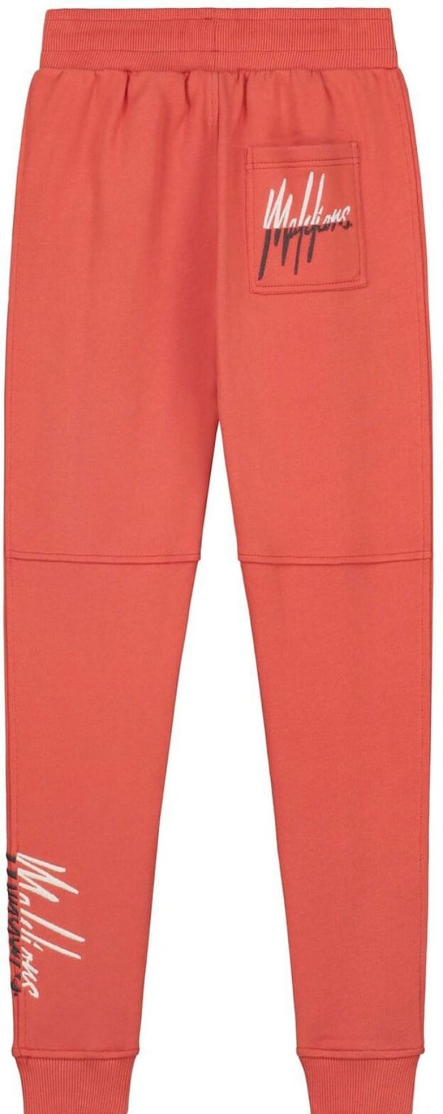 Kids Malelions Broeken | Malelions Split Trackpants - Rust/Iron Grey Oranje