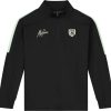 Heren Malelions | Malelions Sport Fielder Quarterzip - Black/Mi Zwart