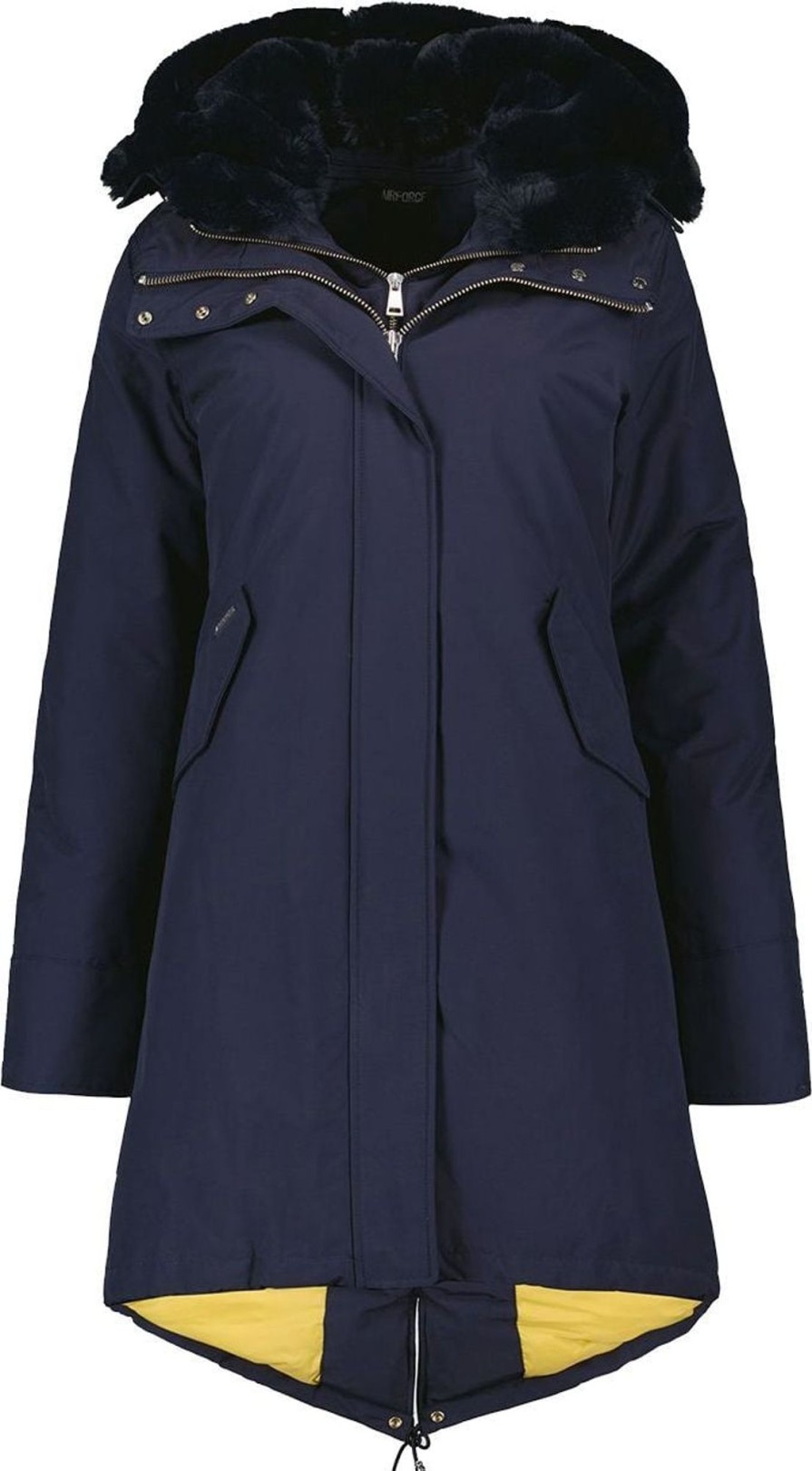 Dames Airforce | Airforce Double Zip Fishtail Parka Blauw