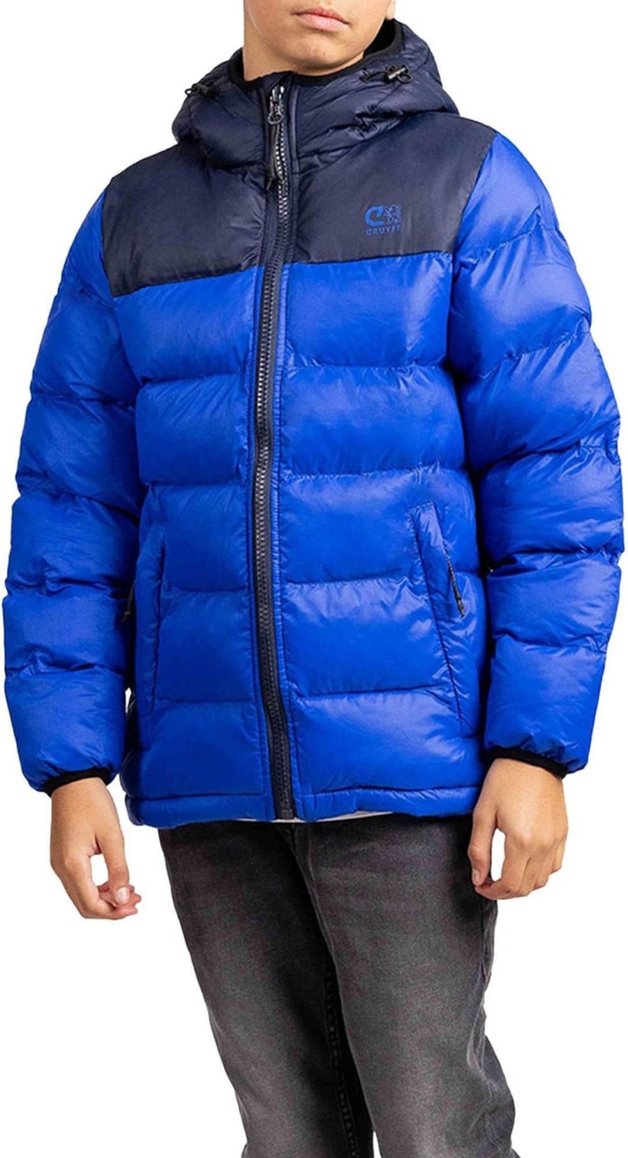 Kids Cruyff Jassen | Cruyff Puffer Winterjas Kids Blauw Blauw