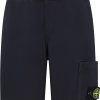 Kids Stone Island Junior Shorts | Stone Island Junior Stone Island Short Sweater Tasca Male Blauw