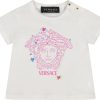 Kids Versace Shirts | Versace Versace Baby Meisjes T-Shirt Wit Wit