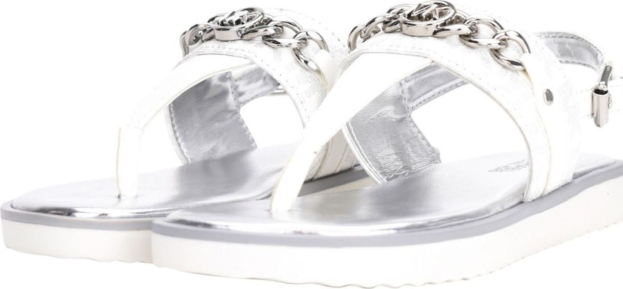 Kids Michael Kors Sandalen | Michael Kors Brandy Roxanne Sandaal White Wit