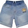 Kids Moschino Broeken | Moschino Moschino Short Jeans Newborn Blauw