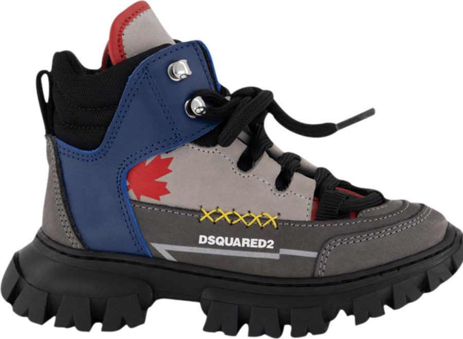 Kids Dsquared2 Laarzen | Dsquared2 Dsquared2 Kinder Unisex Laarzen Grijs Grijs