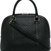 Dames Gucci | Gucci Medium Microguccissima Dome Satchel Zwart