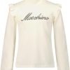 Kids Moschino Tops | Moschino Moschino Kinder Meisjes T-Shirt Off White Wit