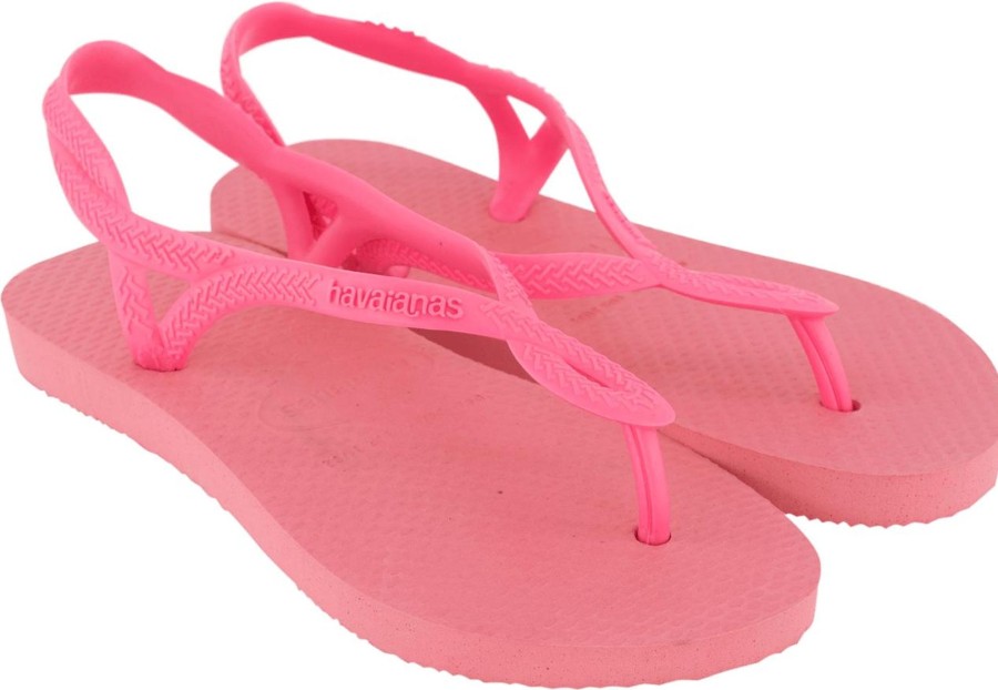 Kids Havaianas Schoenen | Havaianas Havaianas Kinder Meisjes Slippers Fluor Roze Roze