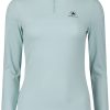 Dames Airforce Sport | Airforce Sport Basic Zip Pully Pastel Blue/Black Blauw