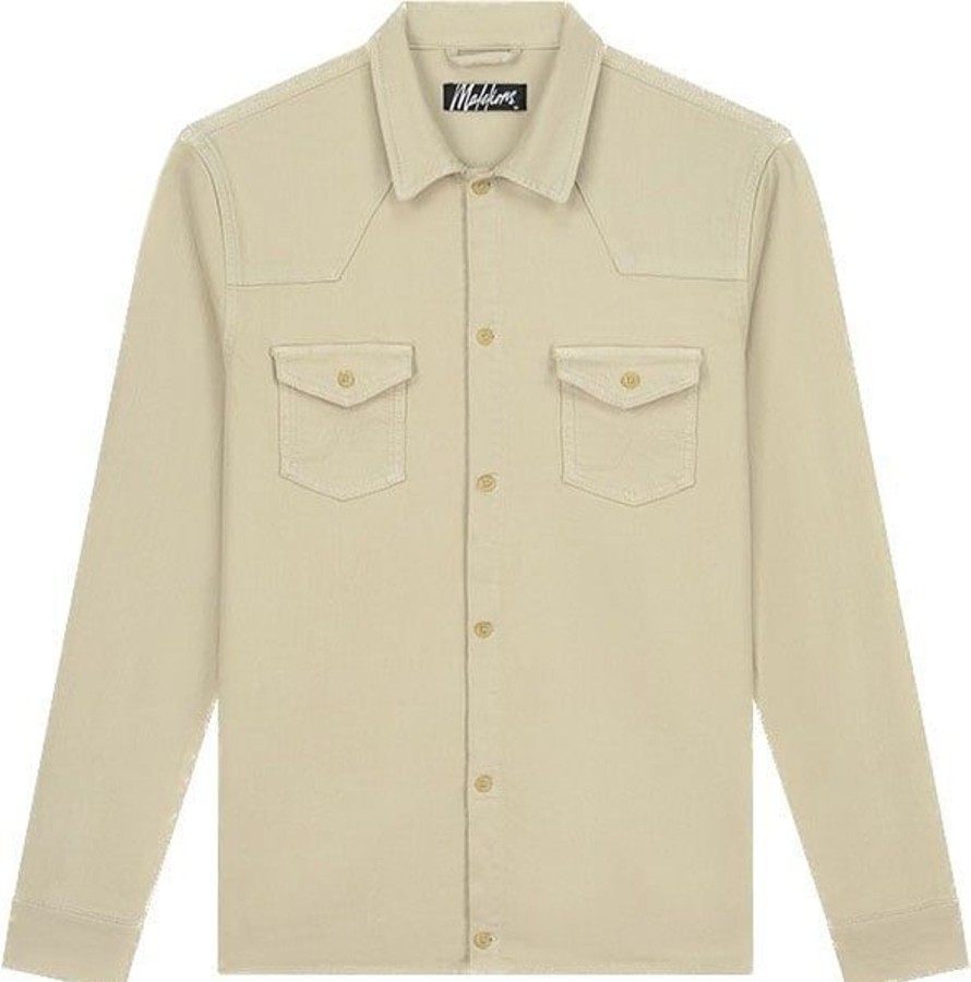 Heren Malelions | Malelions Jake Shirt - Beige Beige