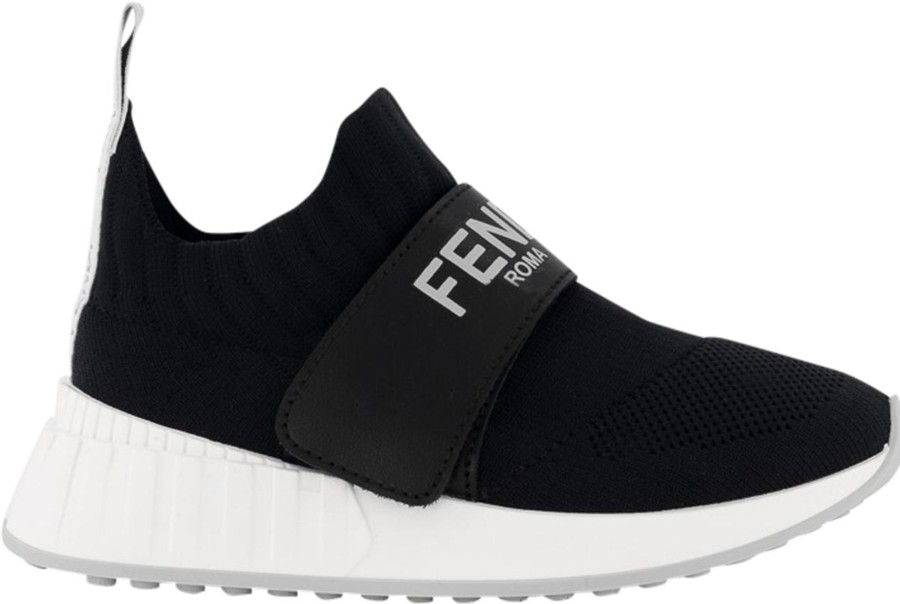 Kids Fendi Sneakers | Fendi Fendi Kinder Unisex Sneakers Zwart Zwart